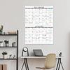 Large Dry Erase Calendar for Wall - Undated 2 Month Wall Calendar, 38" x 28"(Vertical), Erasable & Reble Laminated Wall Calendar Dry Erase with 8