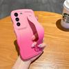 Чехол-браслет с градиентным рисунком для Samsung Galaxy S23 S24 Ultra S21 S22 Plus S20 FE A54, мягкий держатель для ремешка с волнистым узором
