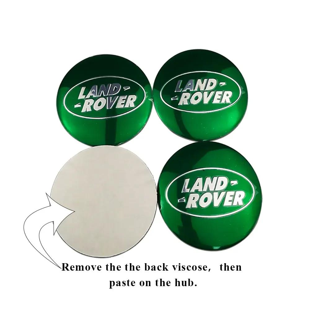 65mm Wheel Center Hub Caps Stickers Badge Emblem For Land Rover Sport Range Rover 2 3 4 Freelander 1 Defender Evoque Accessories FG4