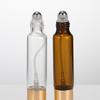 10 мл Двусторонняя стеклянная бутылка для духов Роликовый и распылительный алюминиевый распылитель Стеклянные бутылки Многоразовый пустой атомайзер для аромата