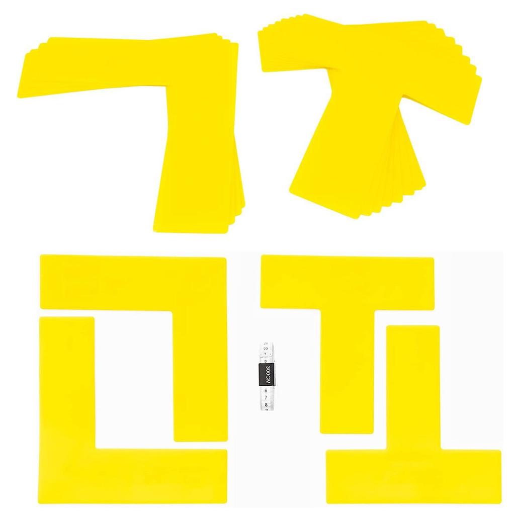 Pickleball Court Marker Lines Portable Temporary Badminton Line Throw Down Markers for Badminton and Tennis Sports