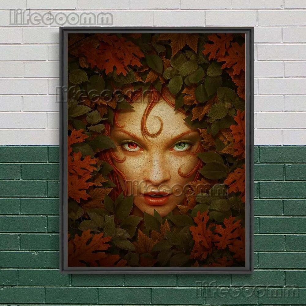 Ведьмы, связанные растениями, винтажная настенная живопись на холсте, элементы колдовства и темной магии, печать плакатов, домашний декор без рамки