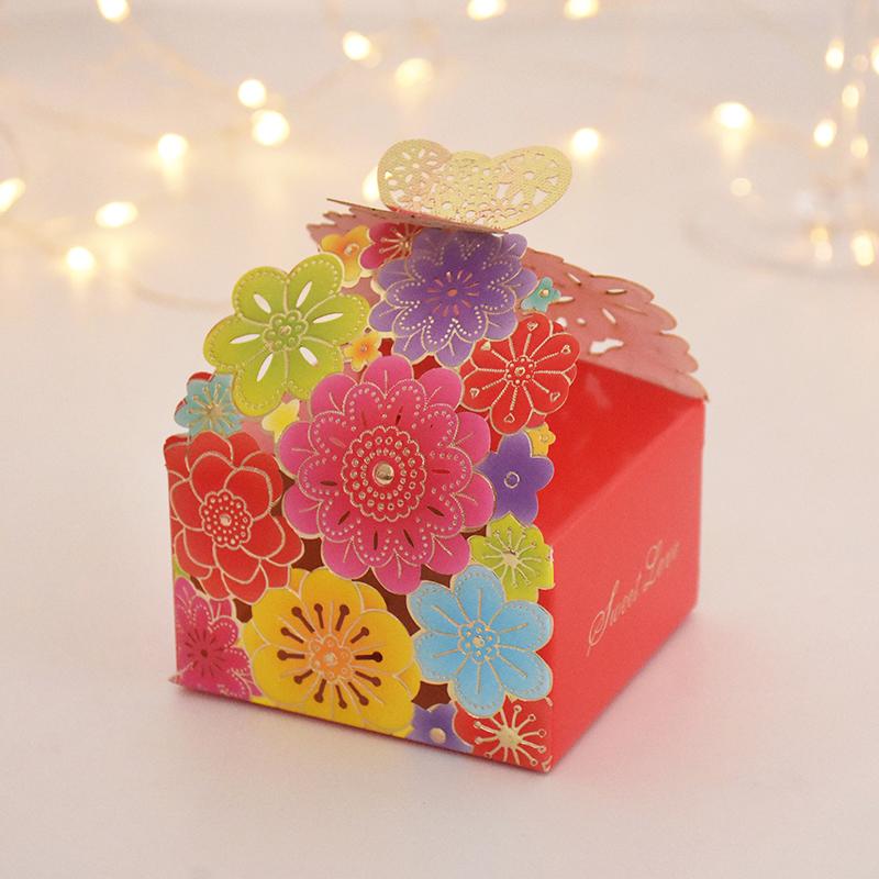 10/20Pcs Wedding Favors Candy Boxes Butterfly Chocolate Gift Packaging Box for Guests Birthday Party Baby Shower Decor Supplies