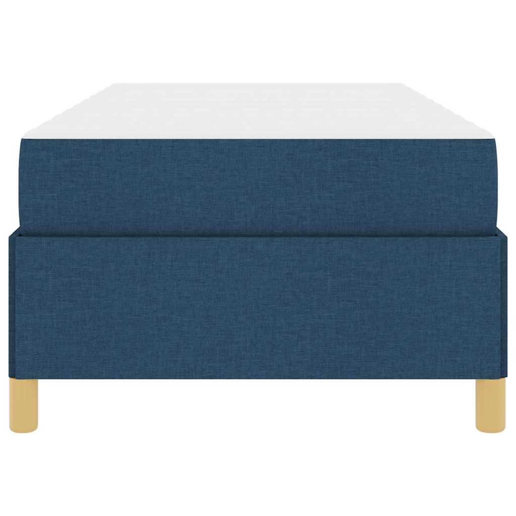 Bed Frame with Mattress Blue 80 x 200 cm Fabric