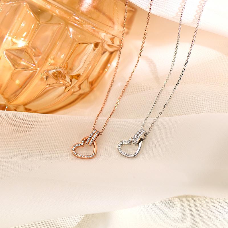 Ожерелье Love, легкая роскошь, высококачественная цепочка на ключицу, универсальное и изысканное ожерелье с чувством нишевого дизайна