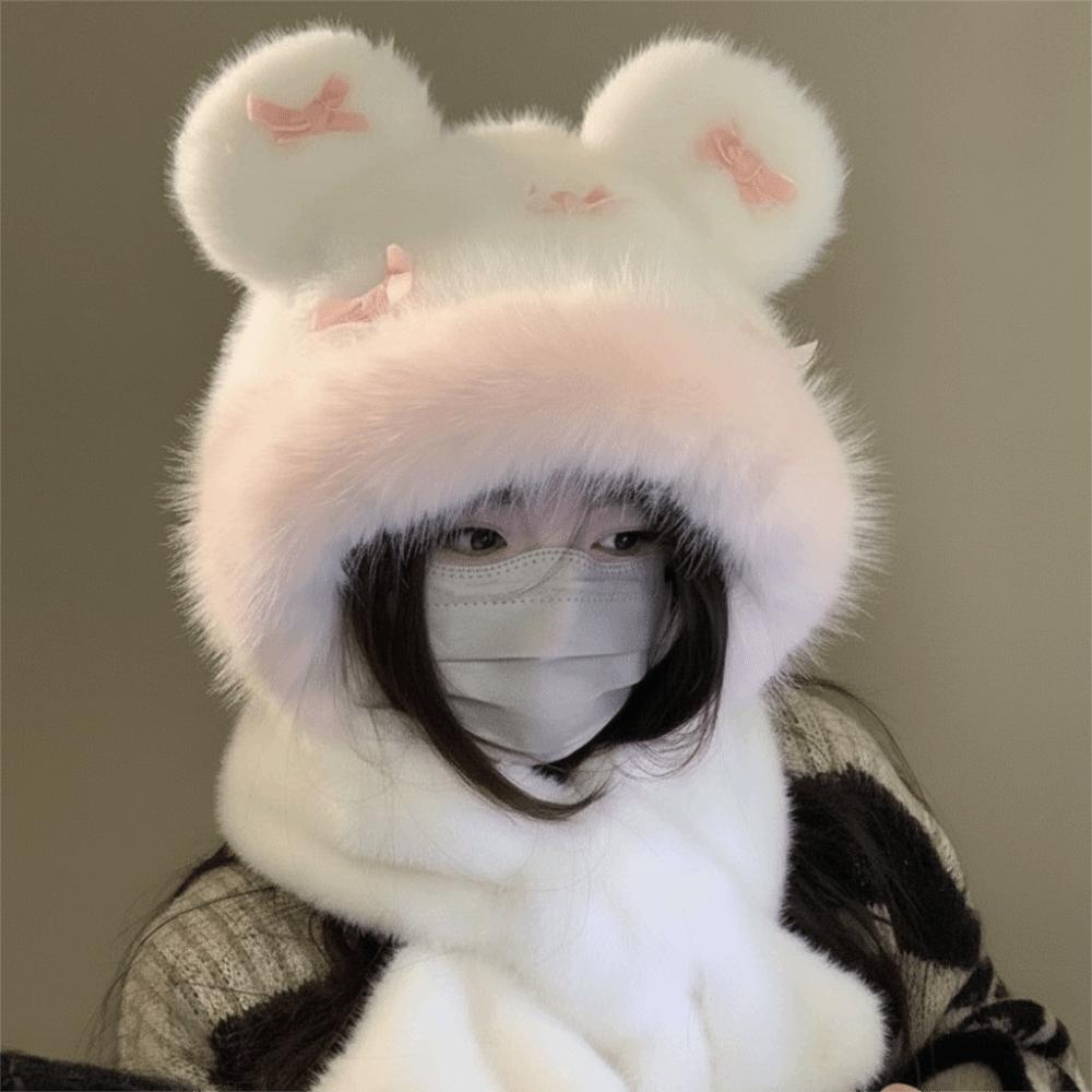 Защита слуха Шапка-ушанка с защитой слуха Утолщенная шапка Лей Фэн Балаклава Женская/Для девочек