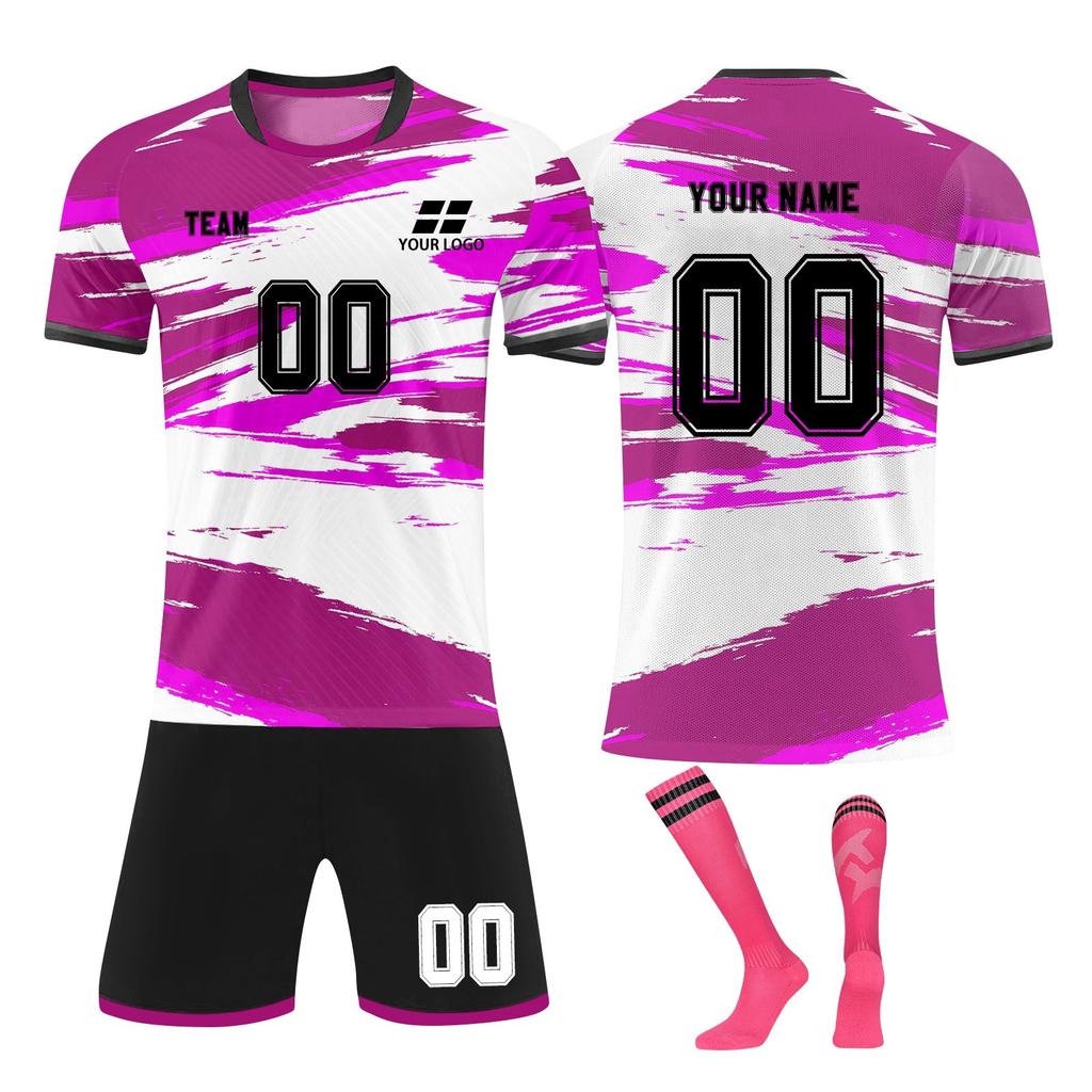 Комплект персонализированных рубашек для мужчин и девочек с именем и номером, футбольные майки на заказ для мальчиков, тренировочный костюм