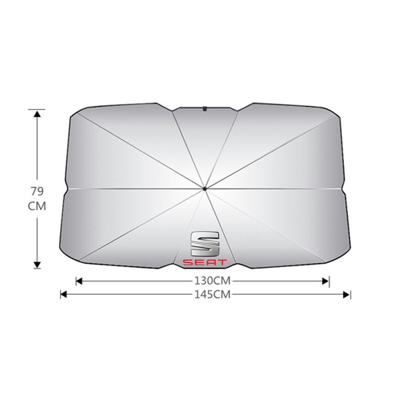 mkcr10 Car Sunshade Windshield Umbrella Front Window Sun Shade For Seat Leon Ibiza Alhambra Exeo Altea Arona Mii IBL Car Accessories