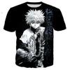 Футболка с 3D принтом аниме Killua Hunter X Hunter, футболка в стиле хип-хоп для мужчин и женщин, модная уличная футболка, повседневные топы в стиле Харадзюку
