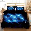 Пододеяльник с 3D-стереопечатью «Звездное небо», постельное белье, 100% полиэстер, пододеяльник, наволочка, комплект из трех предметов