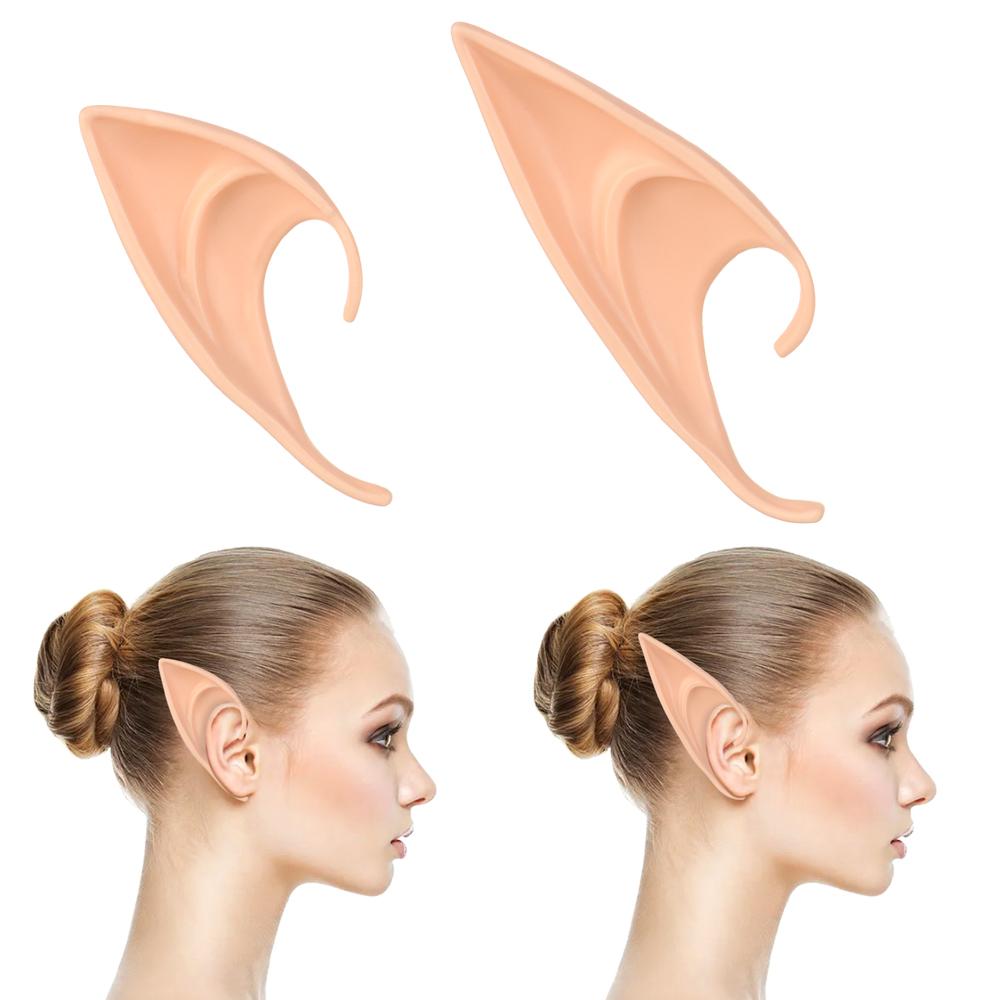 1 Pair Dress Parties Halloween Christmas Fairy Ears Cosplay Lifelike Elf Ears
