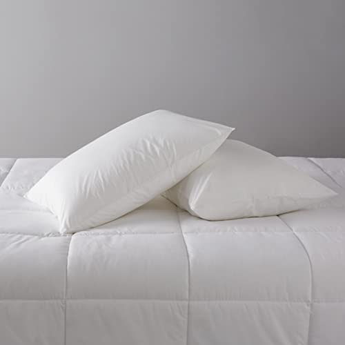 Basic Pillow, Down Alternative, Machine Washable, Large, 2-Pack, 51 X 66 Cm, White
