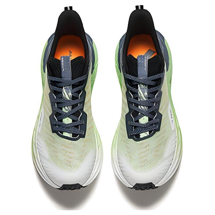 Anta Kunlun Fabric Cushioning, Wear Resistant Low top Trail Running Shoes Men's Asphalt Gray White 112425510-1