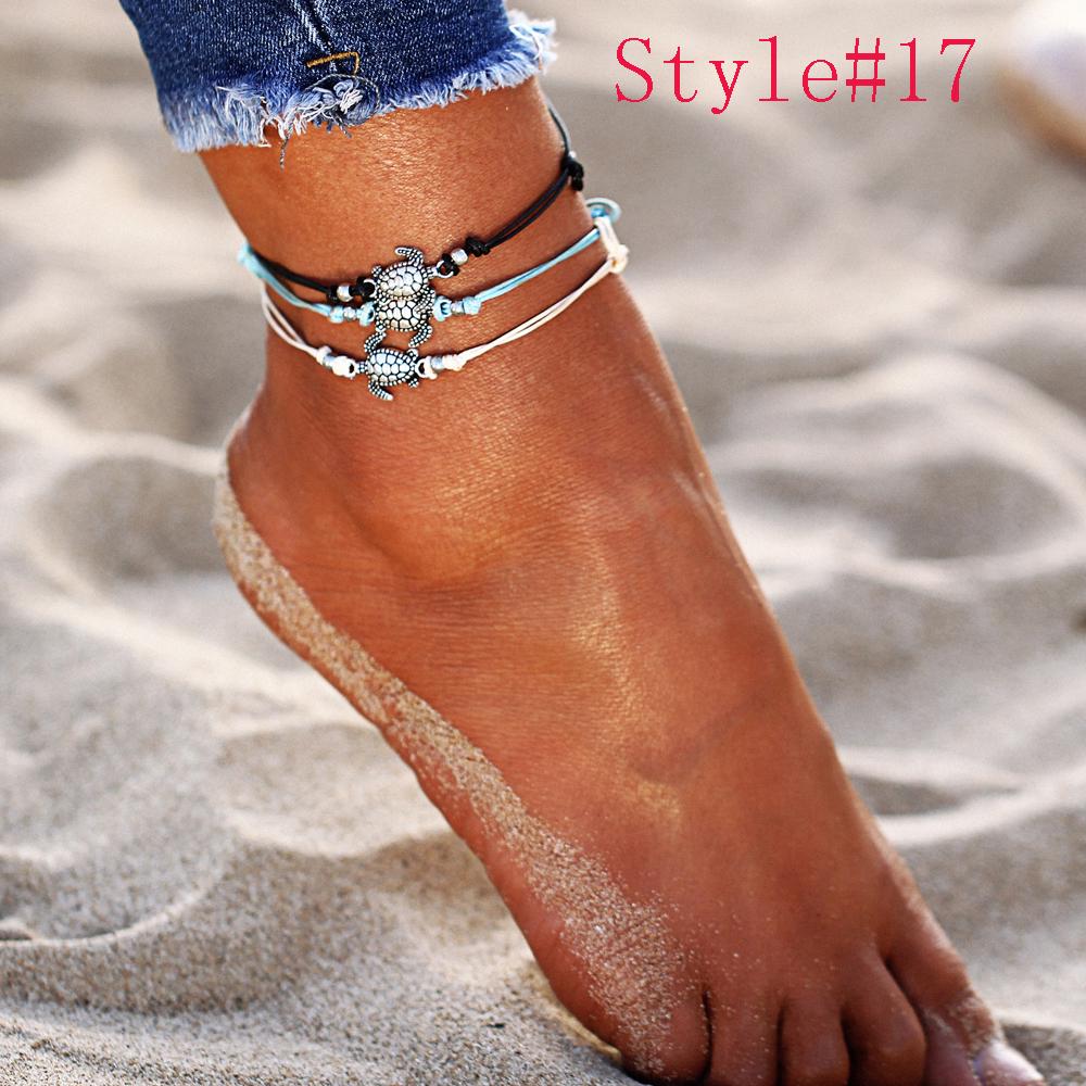 Женские браслеты на ногу