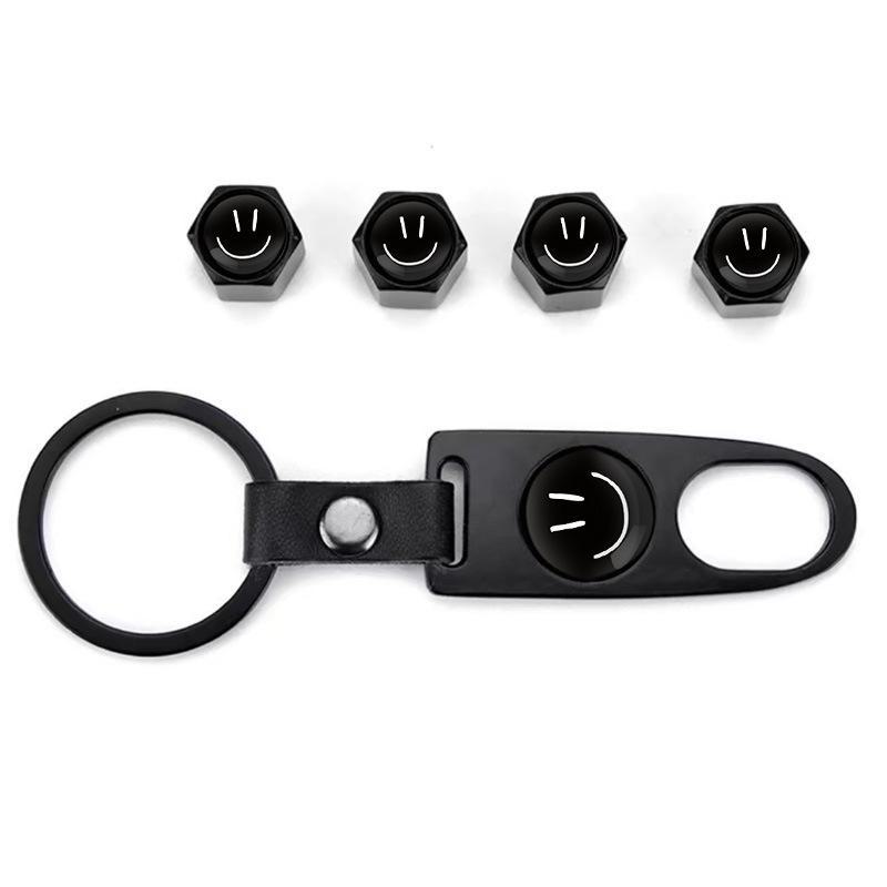 Персонализированные противоугонные колпачки для автомобильных шин с кожаной пряжкой