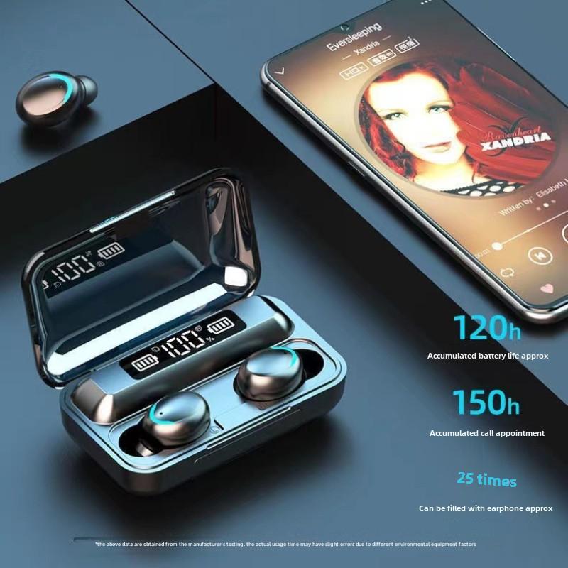 Bluetooth Headset In-ear Noise-cancelling Mini Game Esports Wireless Tws Digital Display Charging Bank Headset