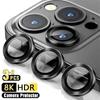 2-3Pcs Camera Lens Protector For IPhone 12 13 14 15 Pro Max 13 Mini Metal Ring Protector Glass Camera Lens For IPhone 14 Pro Max