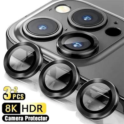 2-3 шт. защитная пленка для объектива камеры для IPhone 12 13 14 15 Pro Max 13 мини металлическое кольцо защитное стекло объектив камеры для IPhone 14 Pro Max