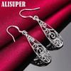 925 Sterling Silver Retro Geometric Drop Earring Jewelry