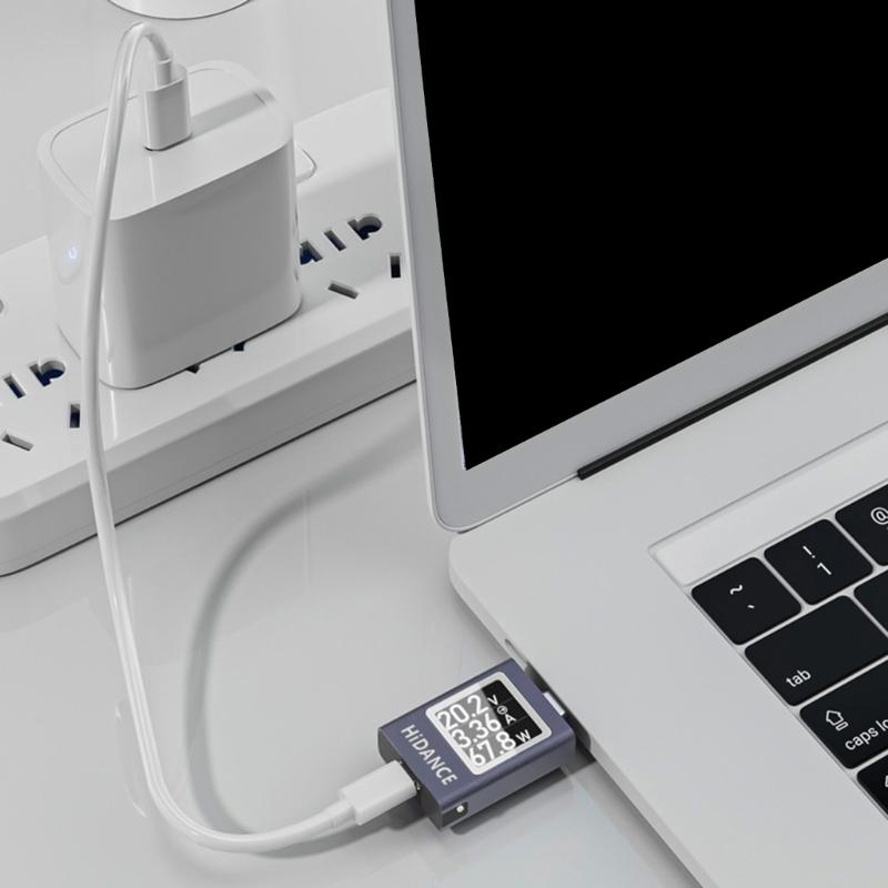 4,5-50 В 0-12 А Цифровой мультиметр Тестер метр Type-C Интерфейс Напряжения Ток Тестер для телефона Многофункциональный