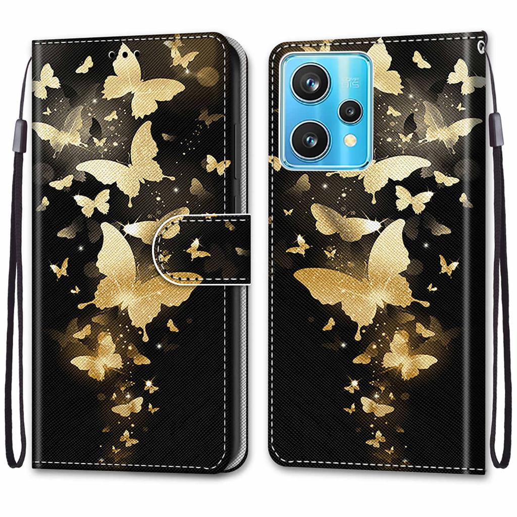 Роскошный окрашенный кожаный чехол-книжка, защитный чехол для Realme GT Neo3/Realme 9 Pro Plus/Oppo Find X5 Pro/Oppo A57 A77 A36 A11X A58 A8X