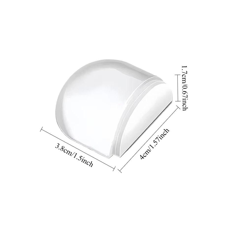 4Pcs Protector Transparent Door Stopper Anti-Collision Floor Mounted Door Holder Self Adhesive Door Buffer Furniture Protection