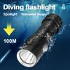Профессиональный фонарь для дайвинга L2 Wick High Power Dive Flashlight Amphibia Hand Lamp Подводный фонарь для рыбалки
