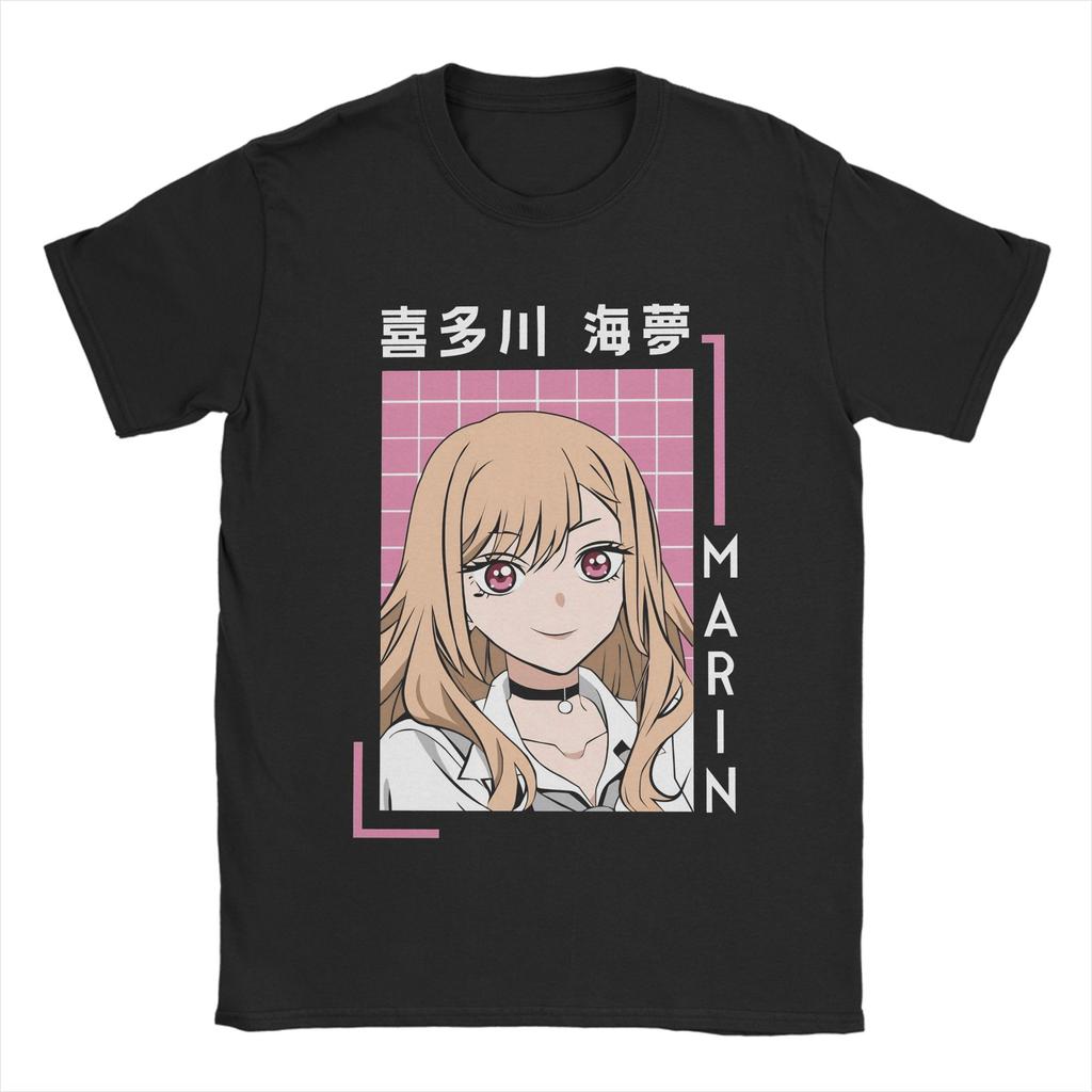 Marin Kitagawa Anime Tshirt Unisex Unisex My Dress Up Darling Awesome 100 Cotton Shirt Round Collar T Shirt New Arrival Clothes