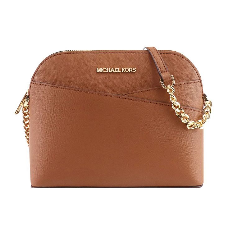 Michael Kors MK Jet Set Travel Кожаная сумка через плечо с цепочкой и логотипом-буквой для поездок и на каждый день Женские сумки Карамельно-коричневый 35F1GTVC6T-LUGGAGE