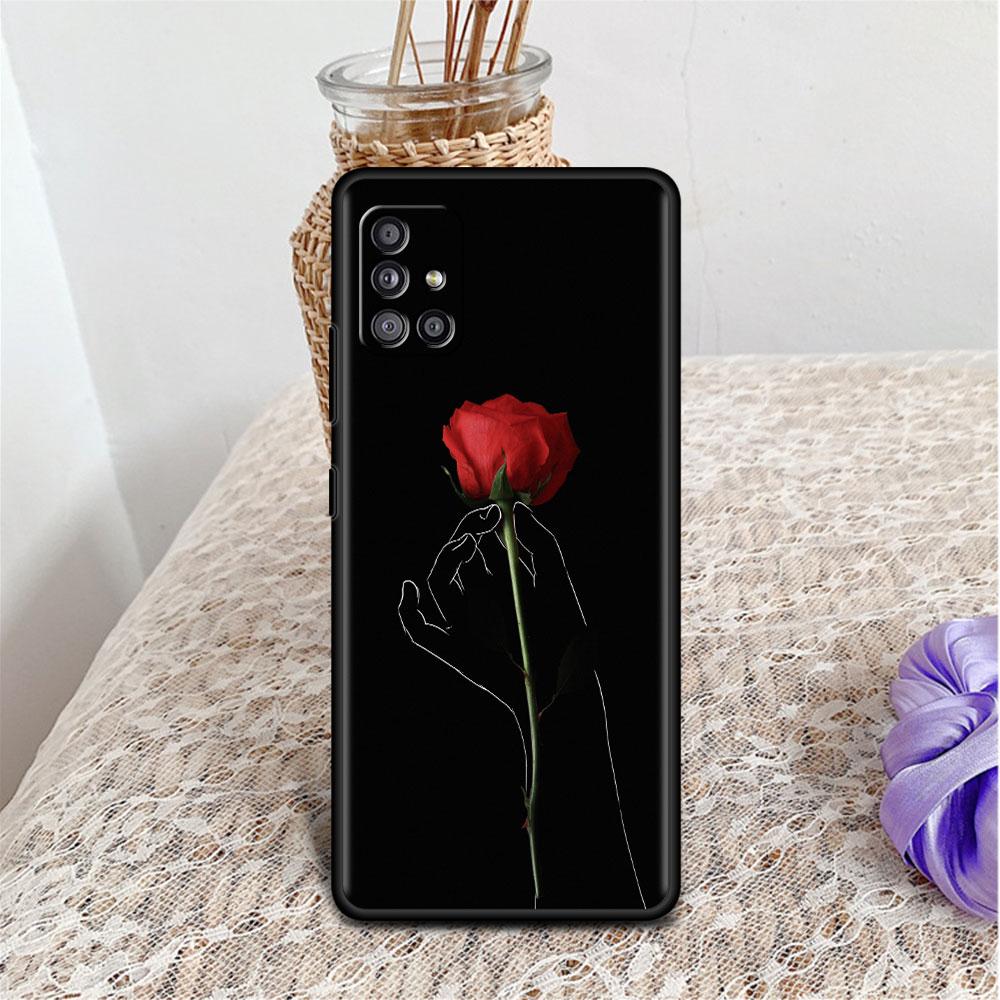 Чехол для Samsung Galaxy A52 A12 A51 A32 A71 A21s A22 A11 A02s A03 A23 A13 A53 A41 A31 A72, мягкий чехол для телефона с милым сердечком, чехол