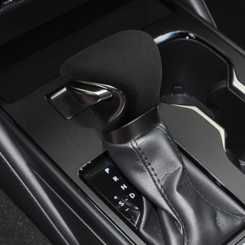 Suede Leather Car Gear Shift Knob Cover Car Gear Handle Head Cover For Lexus ES300 200 UX LX NX 18-25 Car Inner Accessories