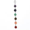 8mm Amethyst Yoga Pendant Necklace