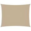 vidaXL Sonnensegel Oxford-Gewebe Rechteckig 3,5x5 m Beige