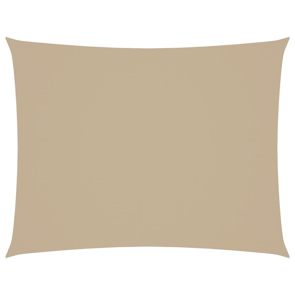 vidaXL Sonnensegel Oxford-Gewebe Rechteckig 3,5x5 m Beige