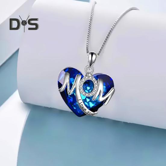 Женское ожерелье с подвеской в виде сверкающего сердца, регулируемая длина, подарок на день матери, ювелирные изделия, аксессуары