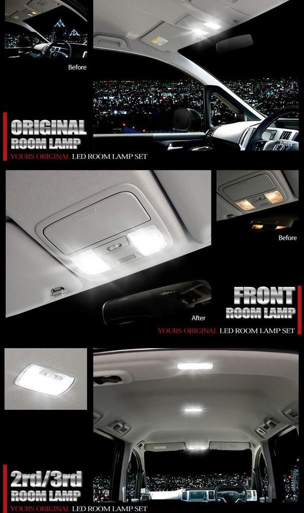 YOURS Honda Stepwgn RK1 RK2 Stepwgn Spada RK5 RK6 dimming Courtesy Specially designed LED Room Lamp Set dedicated STEP WGN Custom Parts Accessories