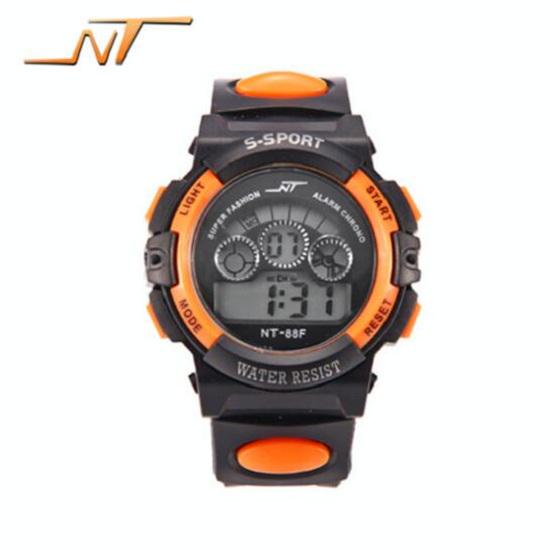 Детские часы для мальчиков, цифровые светодиодные кварцевые водонепроницаемые спортивные часы с датой