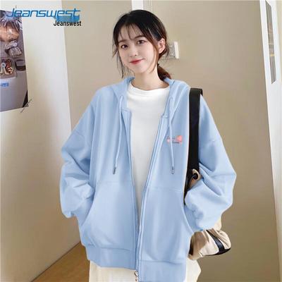 Кардиган на молнии с капюшоном и графикой клубники от Jeanswest