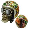 [A2412] - Resin Figurine 'Skull' Biker - 155x135x130 Mm