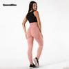 Shascullfites Melody Women Yoga Pants Solid Fitness Gym Tights High Waist Workout Push Up Sports Leggings Seamless Trousers Pink