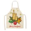 New cartoon Christmas sleeveless printing sleeveless apron home waterproof kitchen dust protection