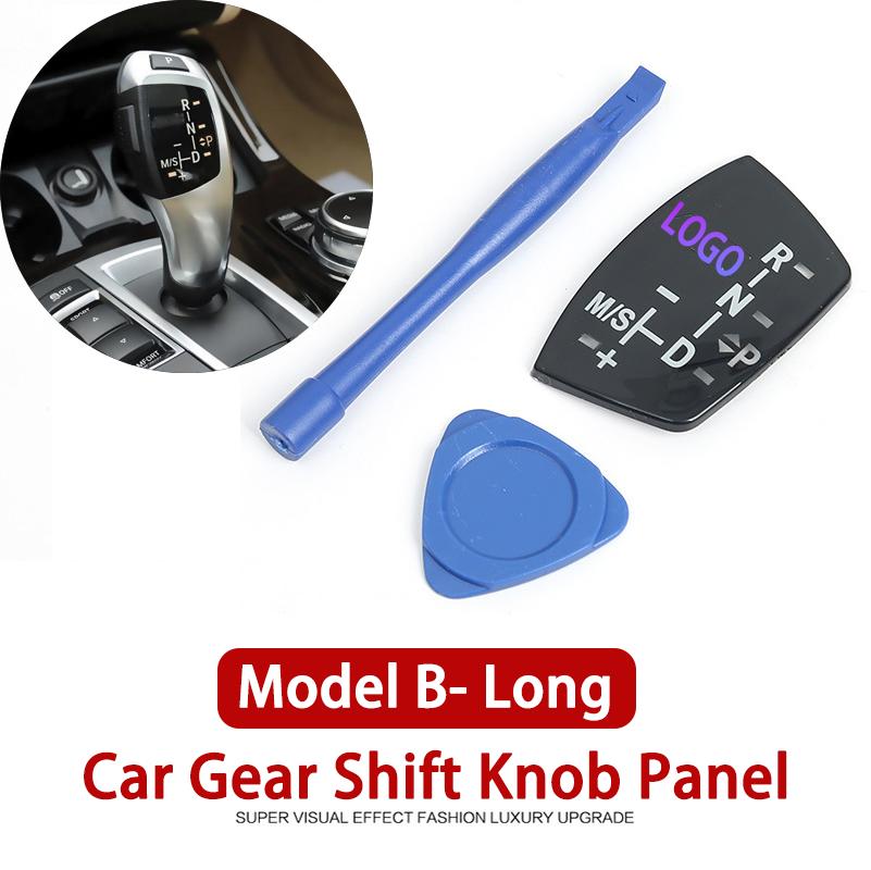 Крышка панели ручки переключения передач автомобиля для BMW 1 2 3 4 5 7 серии F01 F02 X1 X3 X5 X6 M3 M5 F30 F32 F48 внутренняя модификация с логотипом