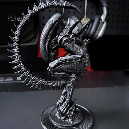 Статуя инопланетянина, 3D-печатная фигурка существа ужасов из смолы, украшение, 6 дюймов, коллекционная скульптура инопланетянина, настольный декор, подарок для фаната научной фантастики