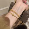 Золотой Серебряный Цвет Изысканное Кружево Регулируемый Браслет для Женщин Модный Дизайн Чувство Металлический Геометрический Браслет Ювелирные Изделия Подарок