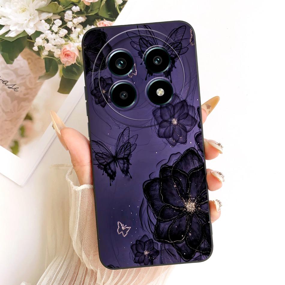 Для Realme 13 Pro 13Pro+ Милый Кот Цветок Мультяшный Чехол для Телефона Для Realme 13Pro Plus 5G Ударопрочные Мягкие Силиконовые Чехлы Бамперы