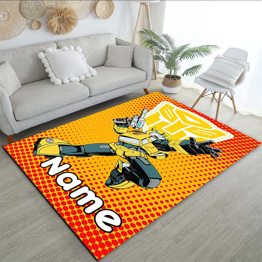 Transformers Fans (8) Customize your name rug, office chair cushion, home bedroom living room gift.