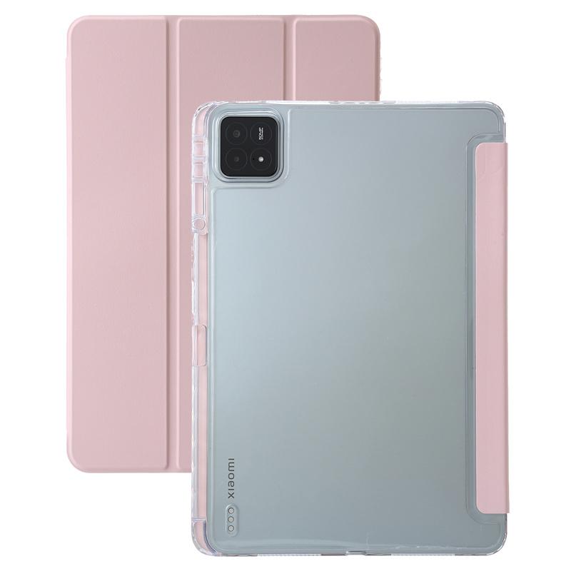 Чехол для Xiaomi Pad 6S Pad6S Pro с держателем для ручек, магнитный прозрачный акриловый жесткий чехол для ПК для Xiaomi Mi Pad 6 5 SE, 11-дюймовый чехол для планшета