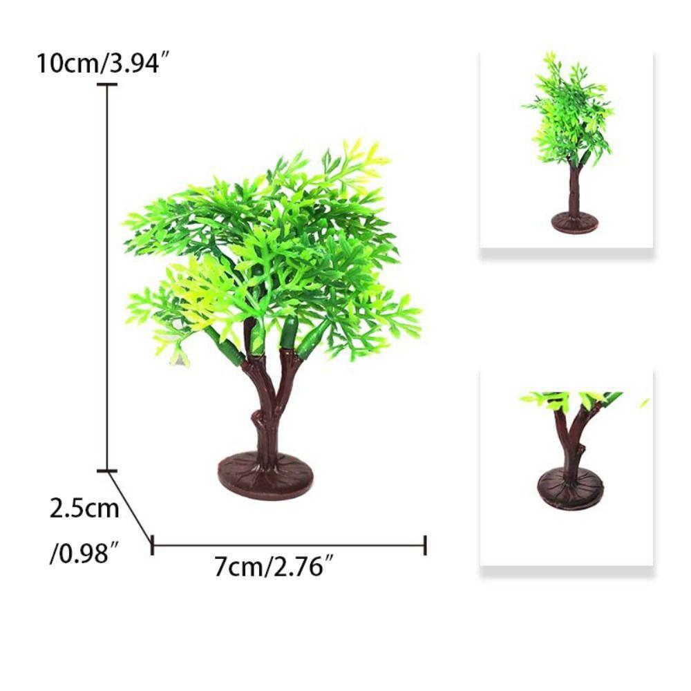 Декорация сцены Микро-пейзаж Искусственное дерево Модель Орнамент Дерево Цветочный горшок Украшения Поддельное дерево