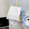 Retro Cartoon Cat Fabric Tissue Cover Soft Decorative Wall Mounted Paper Bag Universal Space Saving Napkin Storage Pouch