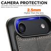 SUTENI J05 Для iPhone Air Чехол Совместимый с MagSafe Текстурированная PU Кожаная Обложка-Книжка для Телефона